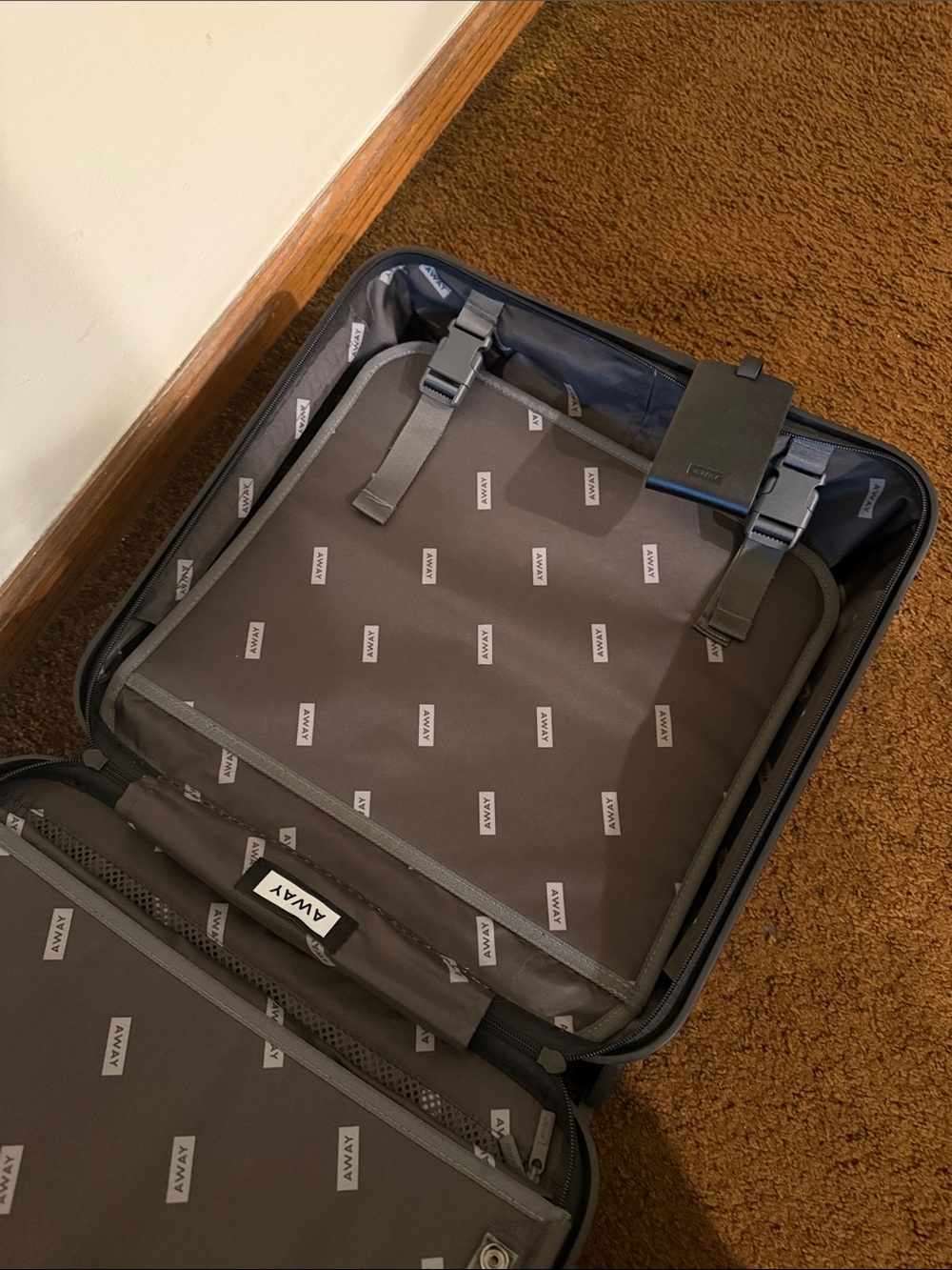 Away Black Compact Carry-On with Front Zip Pocket - Picture 4 of 5